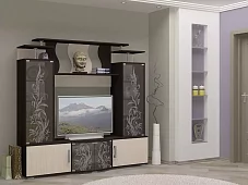 Стенка Виста Коричневый 