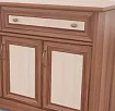 Комод Стенворд 23 (Бонапарт) рамка мдф, Коричневый