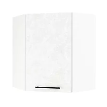 Шкаф верхний угловой ШВУ 600 Нувель (бетон белый) 