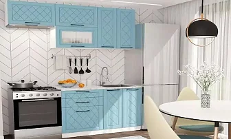 Модульная кухня Барселона 1.8м (голубой тик)