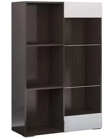 Комод стеллаж Нэнси МДФ глянец (Римини), Белый