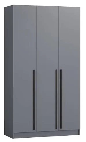 Шкаф трёхстворчатый Бастион 1.5 м № 1 (графит), Серый