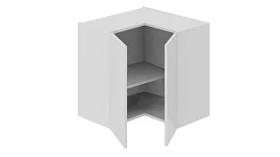 Шкаф навесной угловой с углом 90° Фэнтези (Белый универсальный)