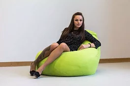 Кресло-мешок Салатовый Микровельвет 