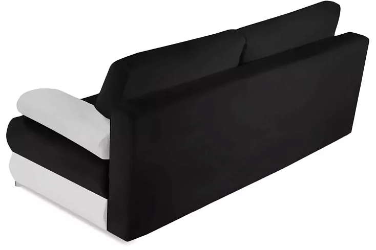 Прямой диван Фиджи-Люкс еврокнижка Софт Модель 48, Черный