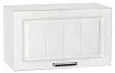 Шкаф верхний горизонтальный Прага 600 Белое дерево/Белый, Белый