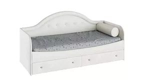 Кровать односпальная с подушкой-валиком Адель 