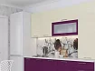 Кухня Лаура дизайн 1, Фиолетовый