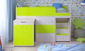 Кровать Малыш Кровати без механизма Зеленый