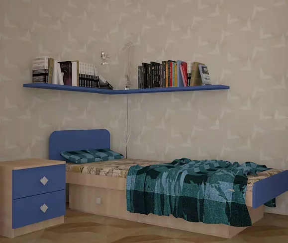 Детская кровать Жили-были, Синий