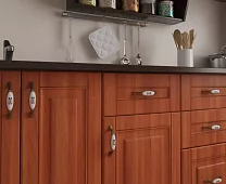 Кухня Классика1 угловая мдф Коричневый 