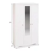 Шкаф 3-створчатый Флора ШК-3