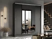 Шкаф-купе Альянс-3 с 2-мя зеркалами 2.0 м, Серый