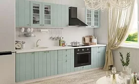 Кухня Прованс-01 Голубой/Белый Голубой