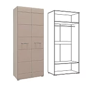 Стенка Нэнси со шкафом мдф капучино глянец 1 (Римини)