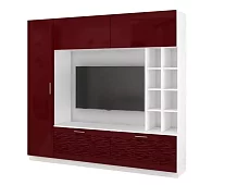 Стенка Стенка-горка Купертино Глянец 3D 3 Красный 
