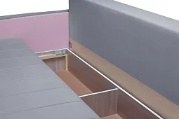 Прямой диван Луи Еврокнижка Серый