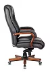 Кресло руководителя Бюрократ T-9925 Walnut дизайн 1, Черный