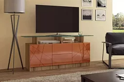Тумба под ТВ Виго дизайн 10 Коричневый