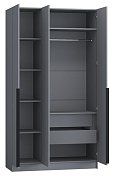Шкаф 1.2 м Авангард, графит