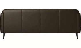 Прямой кожаный диван Некст 2 (Лофт) Без механизма Коричневый 