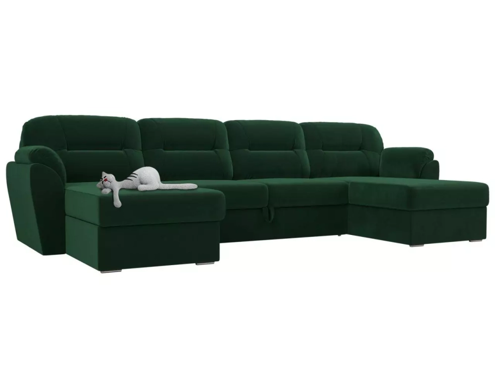 П-образный диван Бостон, Зеленый {3285265} – купить в Санкт-Петербурге за101990 руб в интернет-магазине Divano.ru