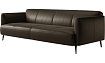 Прямой кожаный диван Некст 2 (Лофт), Коричневый