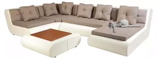 Модульный диван Кормакоф (Лагуна) Дельфин Бежевый
