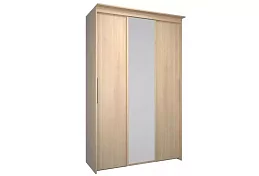 Шкаф-купе Эконом Миллениум 1468х2400х573 1 зеркало светлый роникон