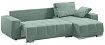 Диван с оттоманкой Наби Лайт, Зеленый