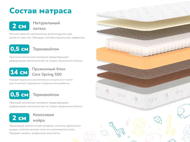 Матрас Димакс Детский, Белый