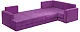 П-образный диван Мэдисон фиолетовый вельвет 3