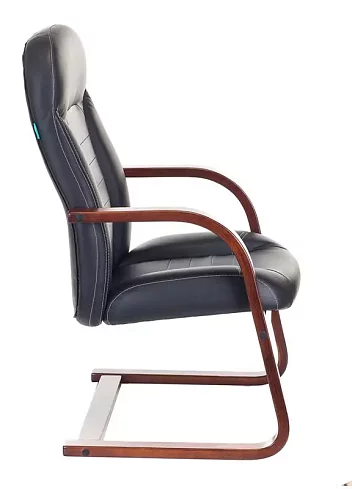 Кресло Бюрократ T-9923 Walnut-AV дизайн 1, Черный