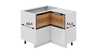 Шкаф напольный нестандартный угловой с углом 90° Фэнтези (Вуд)