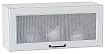 Шкаф верхний горизонтальный остекленный Ницца 800, Белый