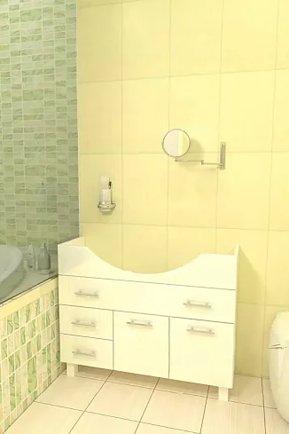 Тумба под раковину в ванную Мебелеф-С3, Белый