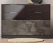 Комод Глянец 3D, Коричневый