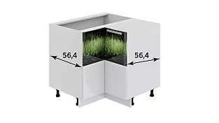 Шкаф напольный угловой с углом 90° Фэнтези (Грасс) 