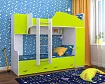 Кровать двухъярусная Юниор 2, Зеленый