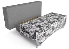 Прямой диван Наталия Еврокнижка Серый
