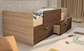 Детская кровать с ящиками Умка Кровати без механизма Бежевый