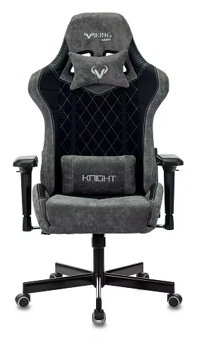 Кресло игровое Бюрократ 7 KNIGHT дизайн 1, Серый
