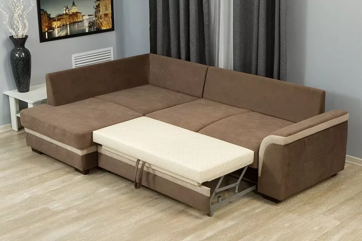 Угловой диван Денвер, Коричневый