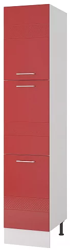 Кухня Сити Люкс 2.25 рубин газовки, Красный
