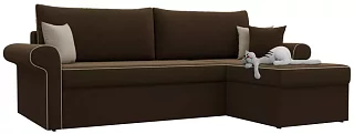 Угловой диван Милфорд Мирта Дельфин Коричневый 