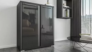 Комод Афина Черный 