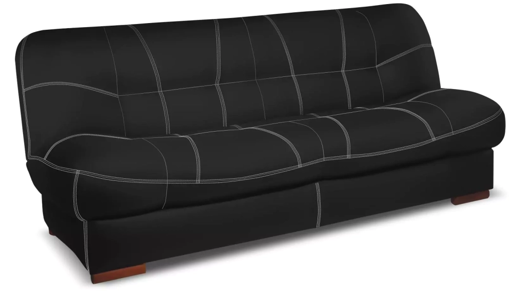 Кожаный диван Релакс (Блюз), Черный {68642} – купить в Санкт-Петербурге за60990 руб в интернет-магазине Divano.ru