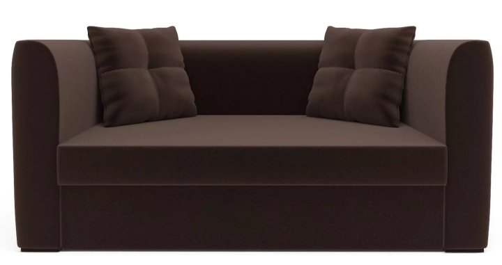ф50а Прямой диван Ассоль (кордрой коричневый) 1