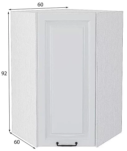 Шкаф верхний угловой Ницца Ницца 920, Белый