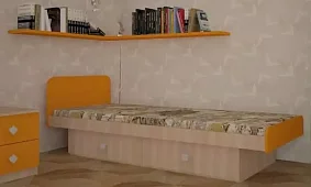 Детская кровать Жили-были Кровати без механизма Бежевый